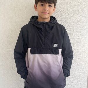 Vans Hi Point Anorak Black and Gray ombré Skater Y2K Jacket